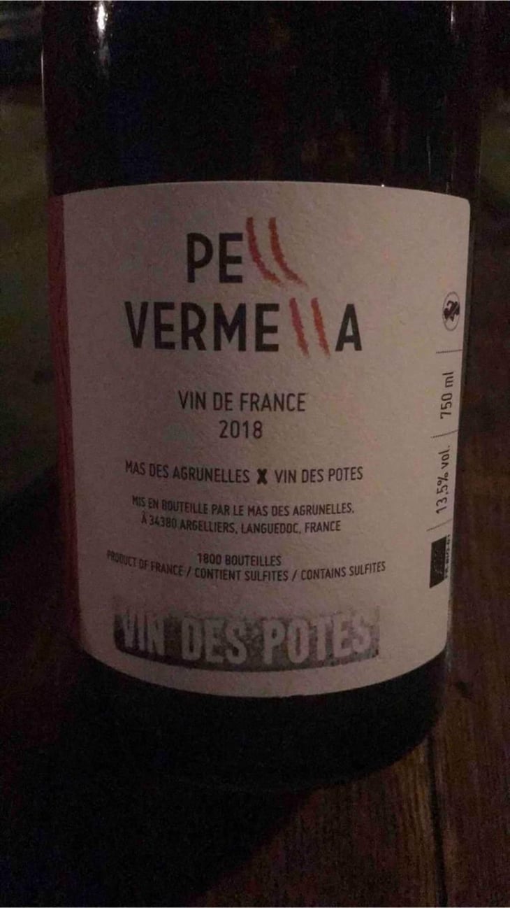 Pell Vermella 2017 - Vin des Potes - Basile Passe -2017