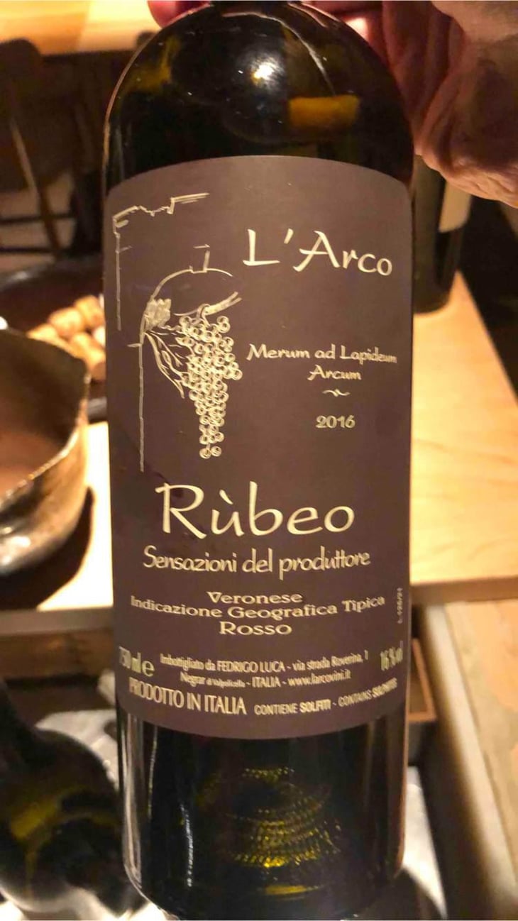 Rubeo - L'Arco Vini - Luca Fedrigo -2016