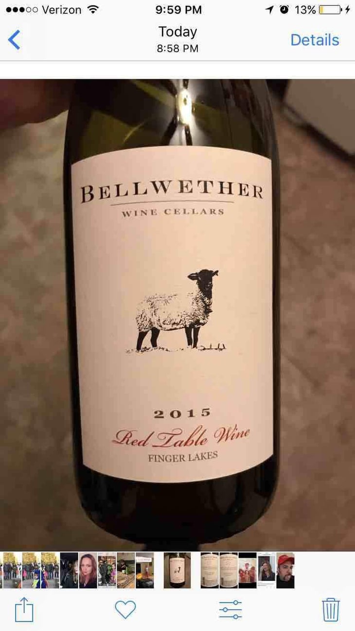 Red Table Wine - Finger Lakes NY - Kris Matthewson 