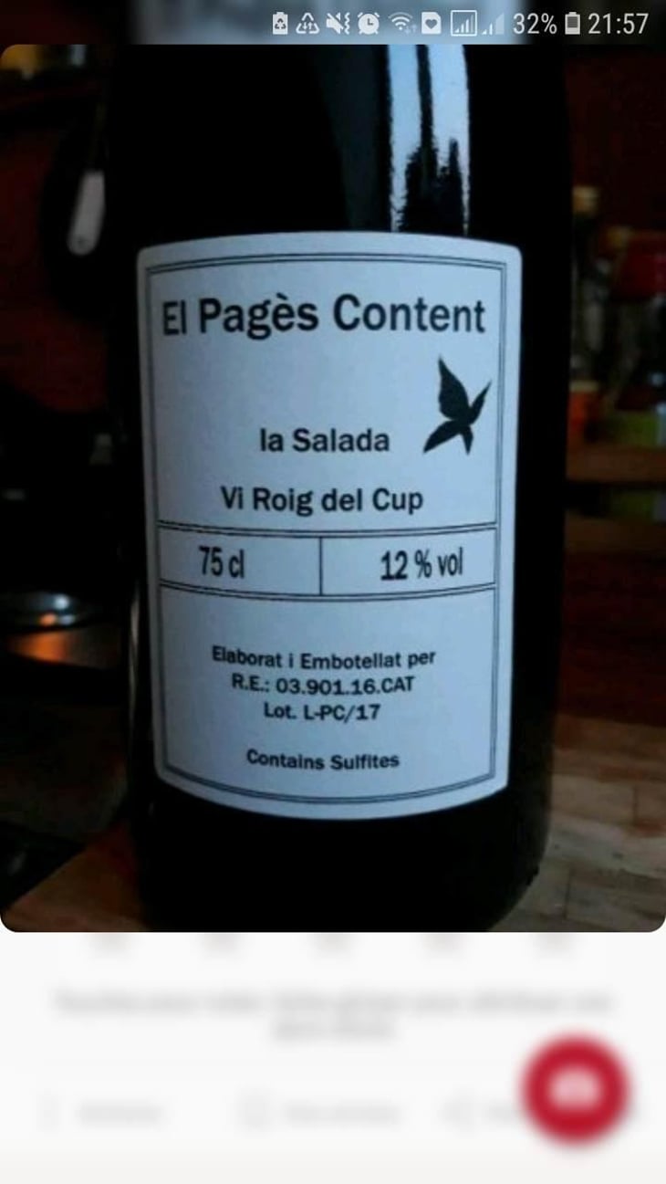 El Pagès Content Negre - Celler La Salada - Toni Carbó 