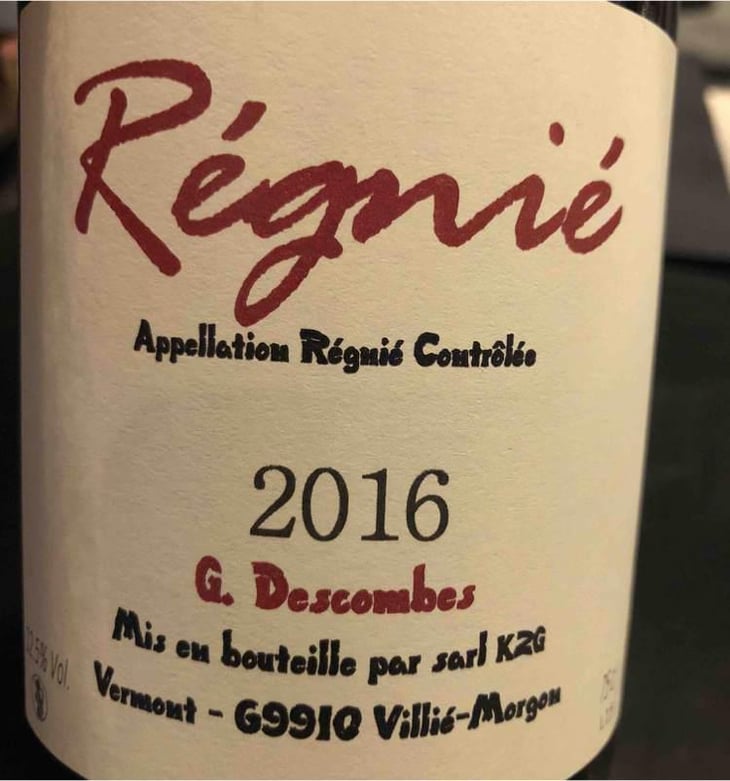 Régnié - Georges Descombes - Georges Descombes 