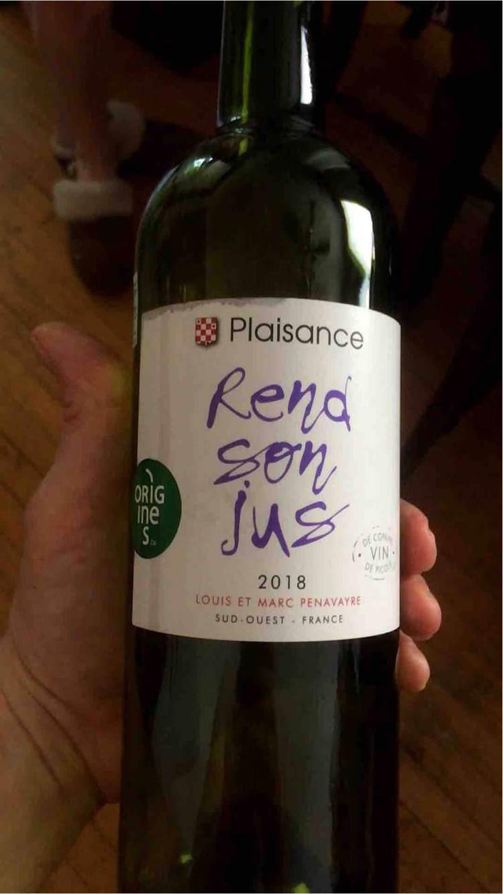 Rend Son Jus - Domaine Plaisance - Penavayre - Louis, Marc et Thibaut Penavayre 