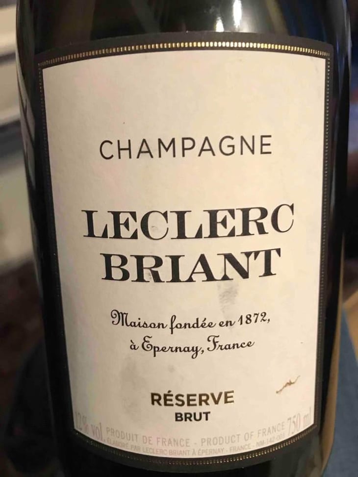 Réserve Brut - Champagne Leclerc Briant - Frédéric Zeimett 