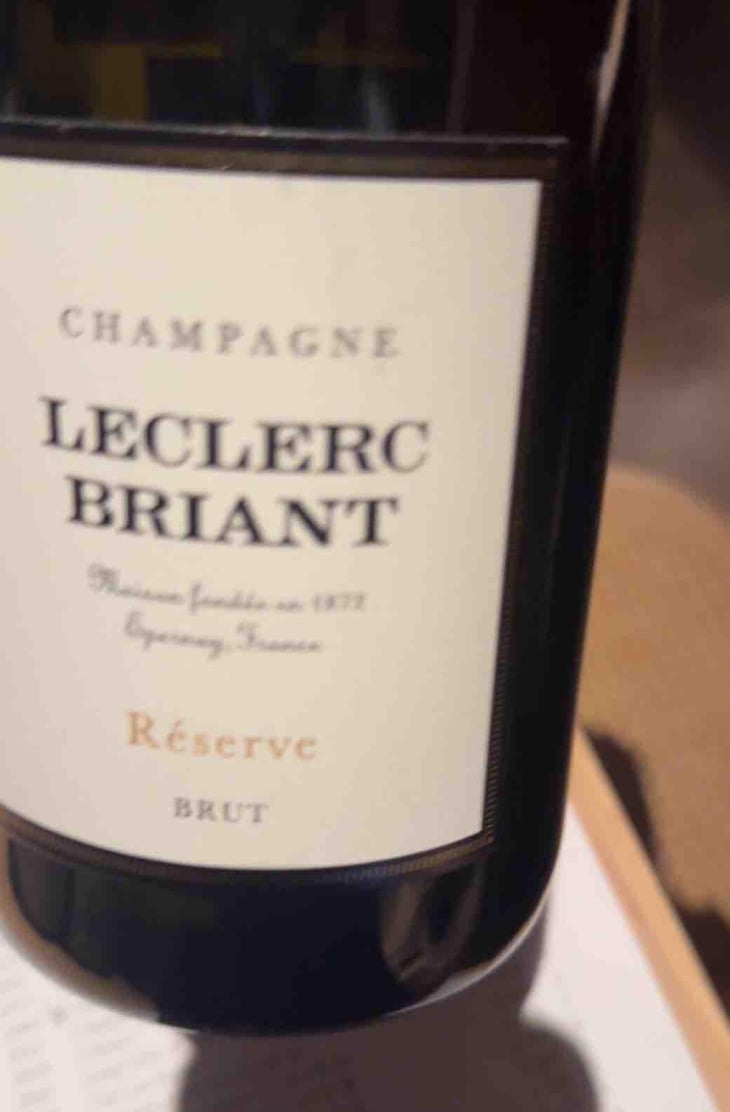 Réserve Brut - Champagne Leclerc Briant - Frédéric Zeimett 
