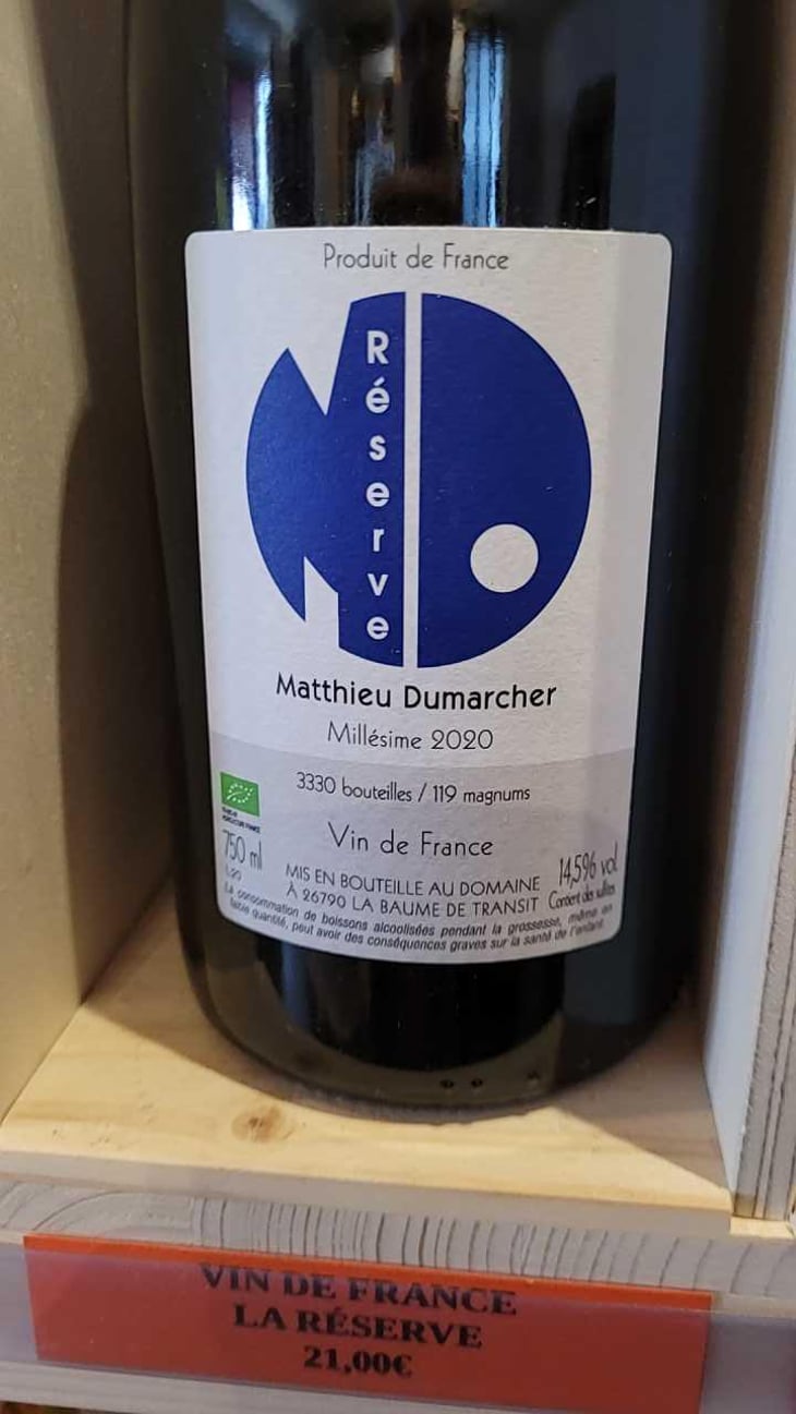 Réserve - Domaine Matthieu Dumarcher - Matthieu Dumarcher 