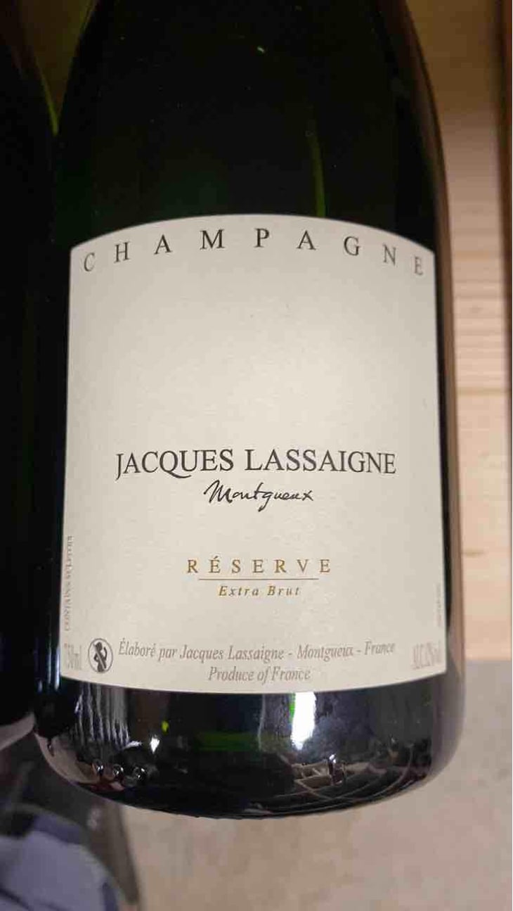 Réserve Extra Brut - Champagne Jacques Lassaigne - Emmanuel Lassaigne 