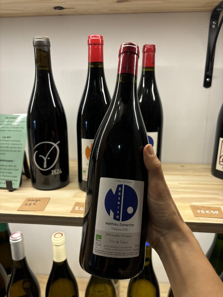 Réserve - Domaine Matthieu Dumarcher - Matthieu Dumarcher 