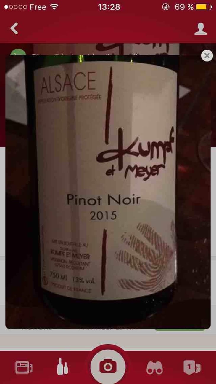 Restons Nature Pinot Noir - Kumpf & Meyer - Julien Albertus 