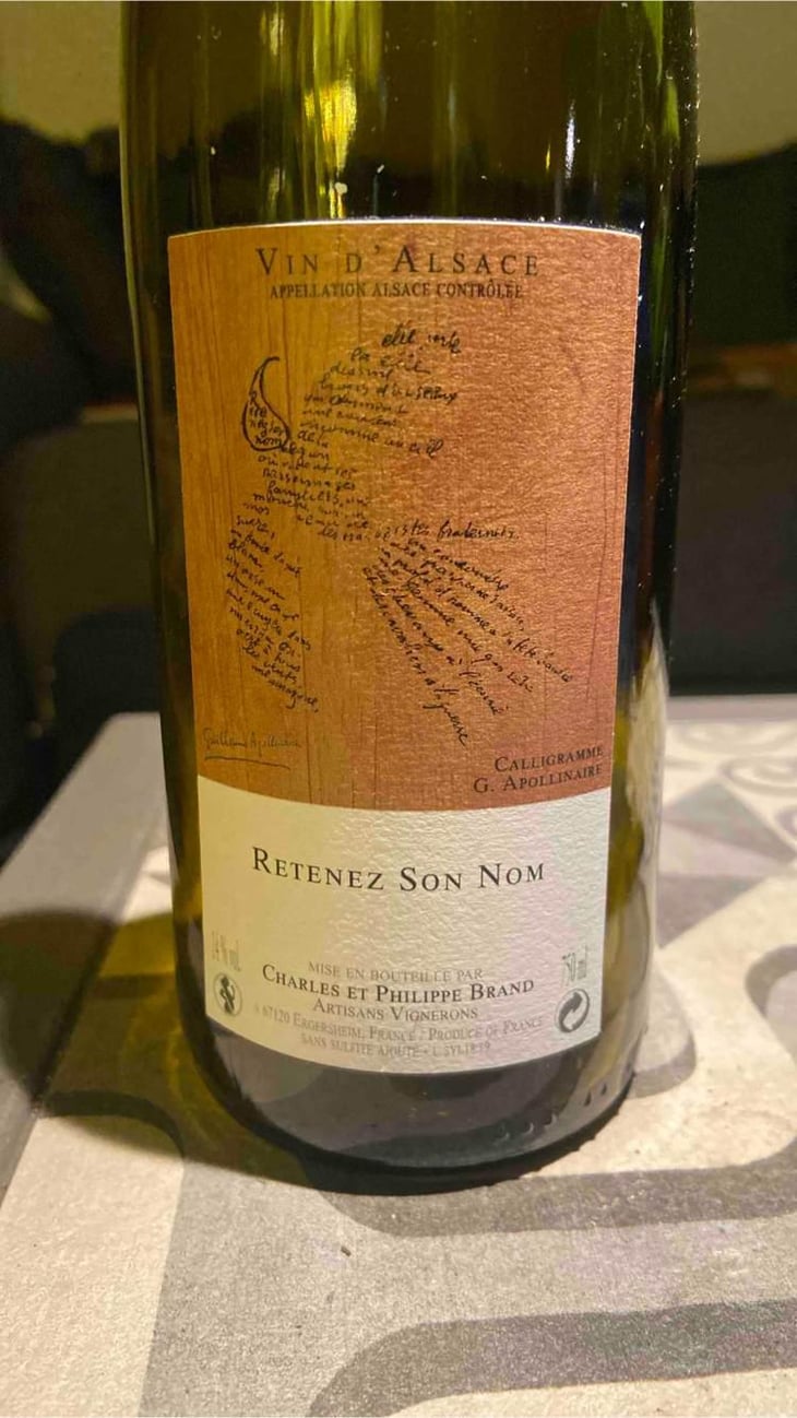 Retenez Son Nom - Domaine Brand & Fils - Philippe Brand 