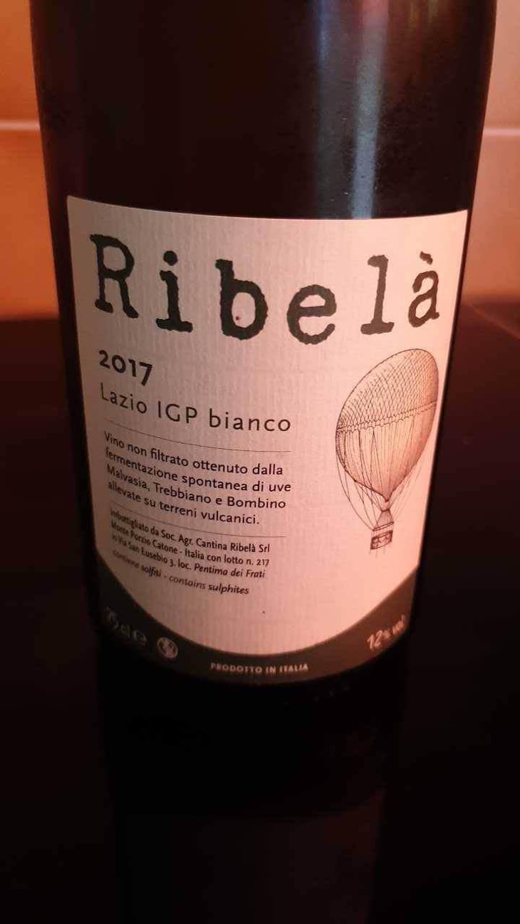 Ribelà - bianco - Cantina Ribelà - Chiara Bianchi & Daniele Presutti 