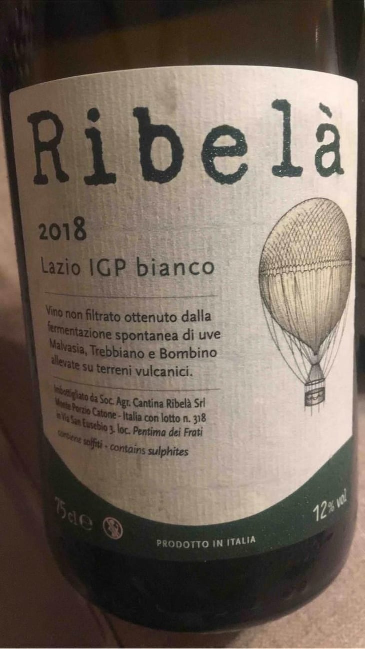 Ribelà - bianco - Cantina Ribelà - Chiara Bianchi & Daniele Presutti 