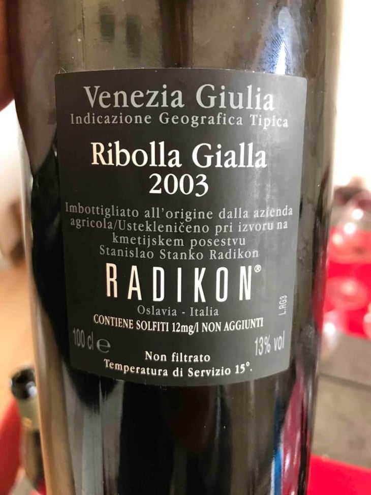 Ribolla - Radikon - Famiglia Radikon 
