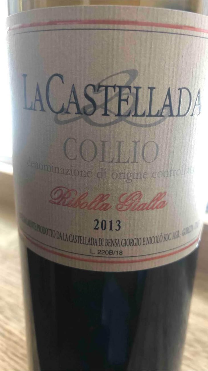 Ribolla Gialla - La Castellada - Giorgio Bensa 