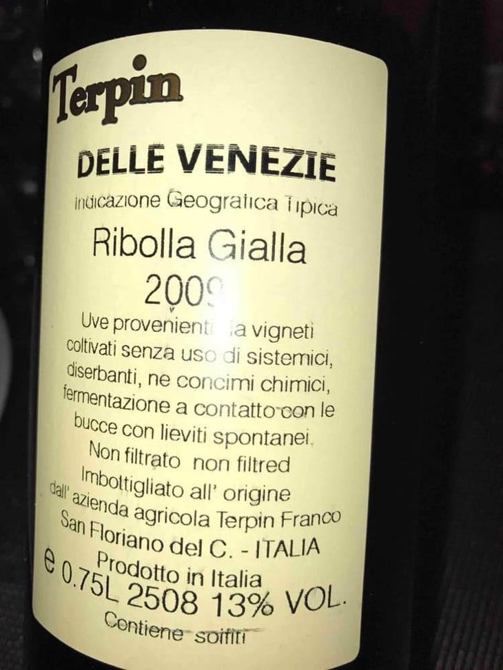 Ribolla Gialla - Azienda Agricola Franco Terpin - Franco Terpin 