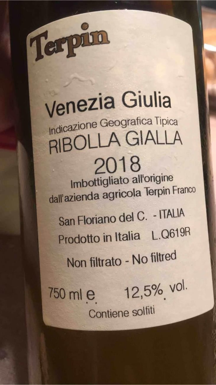 Ribolla Gialla - Azienda Agricola Franco Terpin - Franco Terpin 