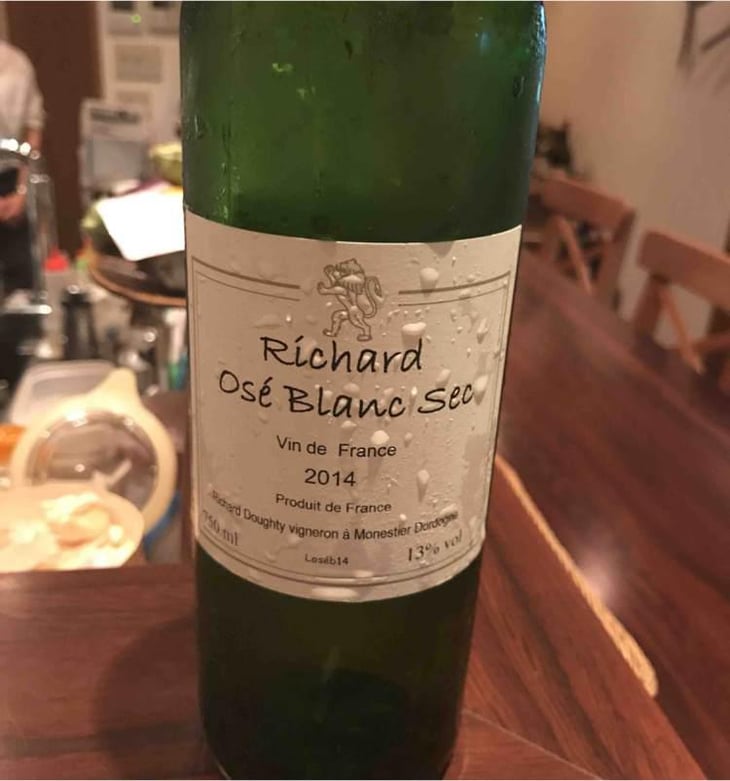 Richard Osé Blanc Sec - Château Richard - Richard Doughty 