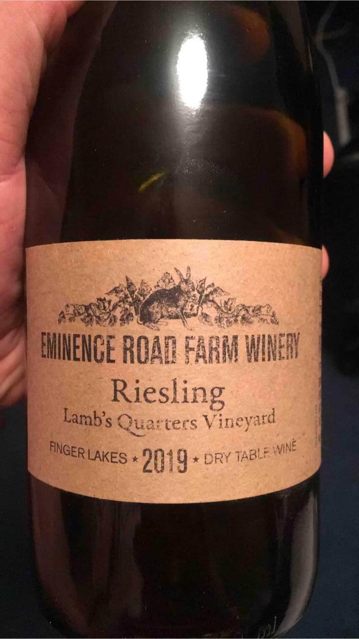 Riesling - Eminence Road Farm Winery - Andrew Scott & Jennifer Clark 