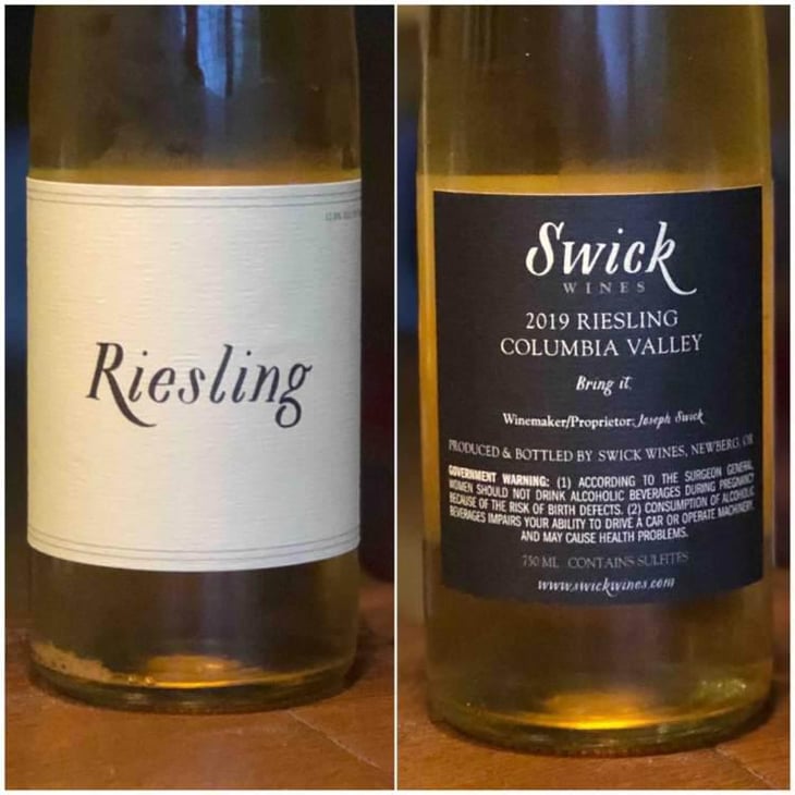 Riesling - Swick Wines - Joe Swick 