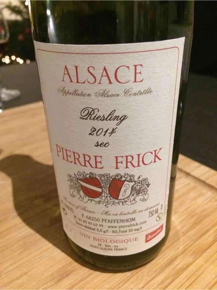 Riesling - Domaine Pierre Frick - Jean-Pierre, Chantal et Thomas Frick 
