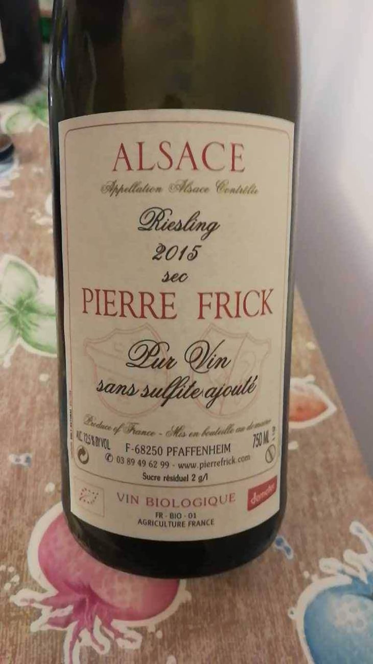 Riesling - Domaine Pierre Frick - Jean-Pierre, Chantal et Thomas Frick 