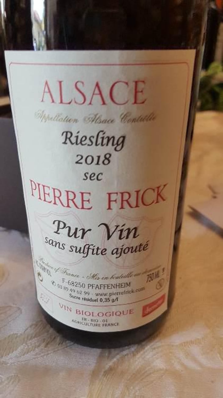 Riesling - Domaine Pierre Frick - Jean-Pierre, Chantal et Thomas Frick 