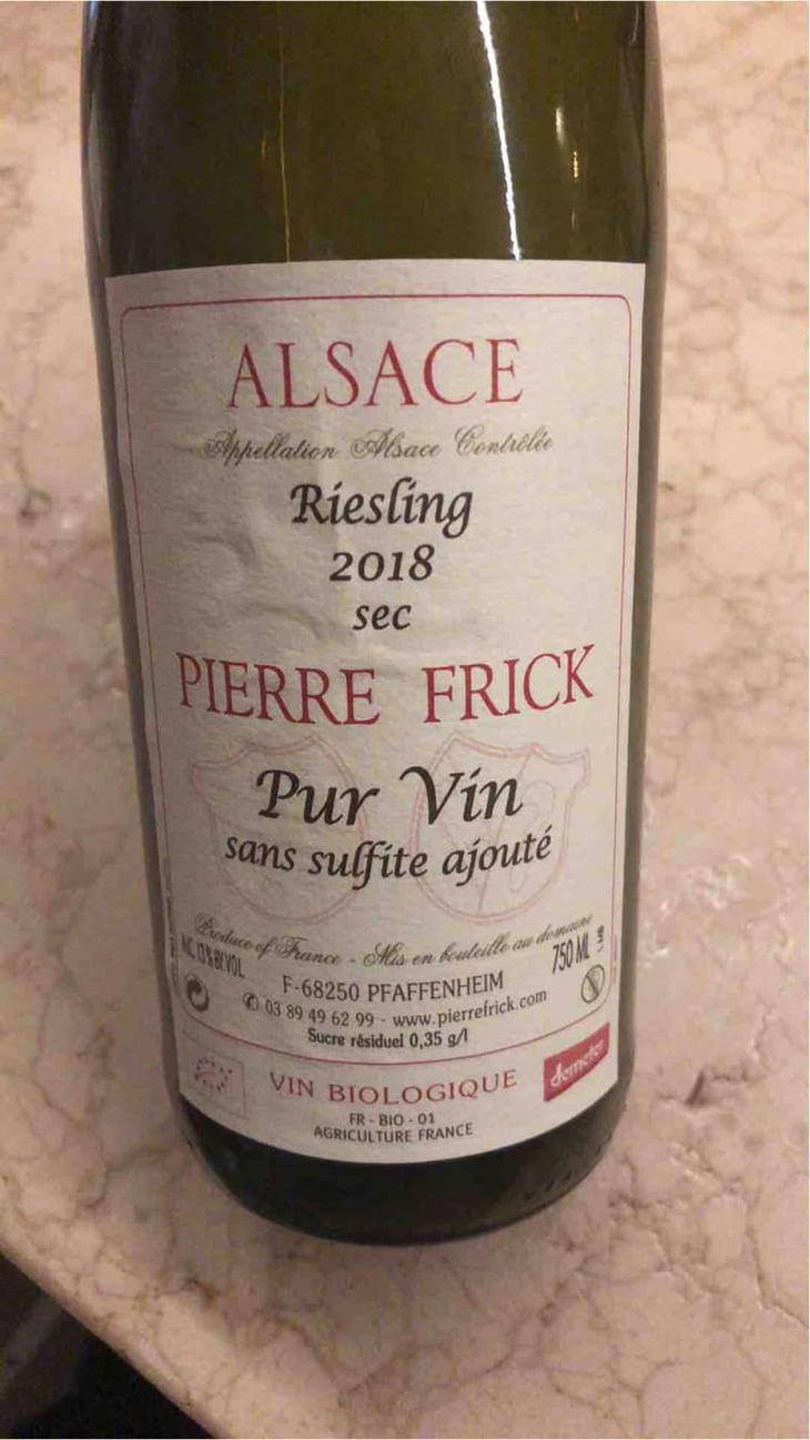 Riesling - Domaine Pierre Frick - Jean-Pierre, Chantal et Thomas Frick 