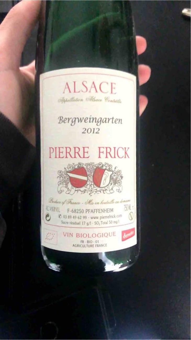 Riesling Bihl - Domaine Pierre Frick - Jean-Pierre, Chantal et Thomas Frick 