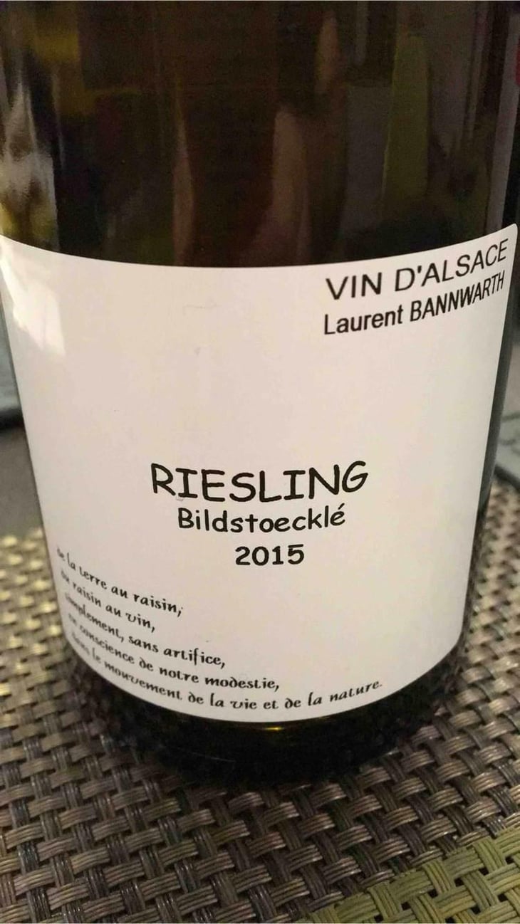 Riesling Bildstoeckle - Laurent Bannwarth - Stéphane Bannwarth 