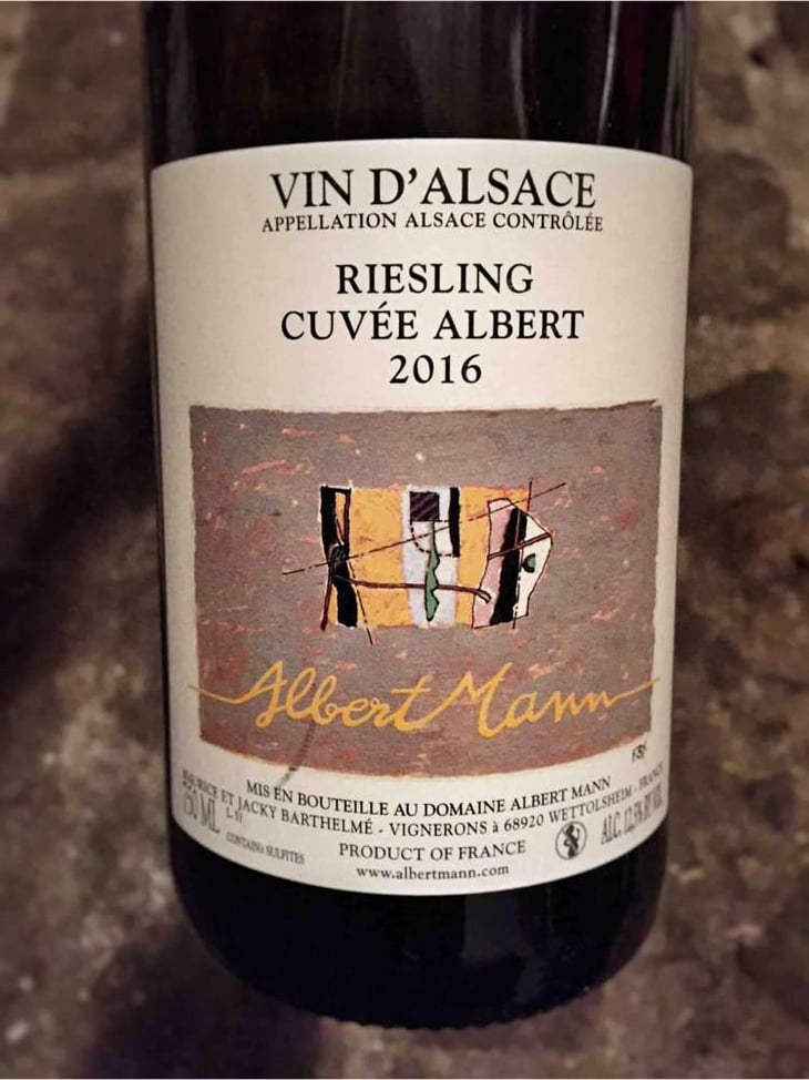 Riesling Cuvée Albert - Domaine Albert Mann - Famille Barthelmé 