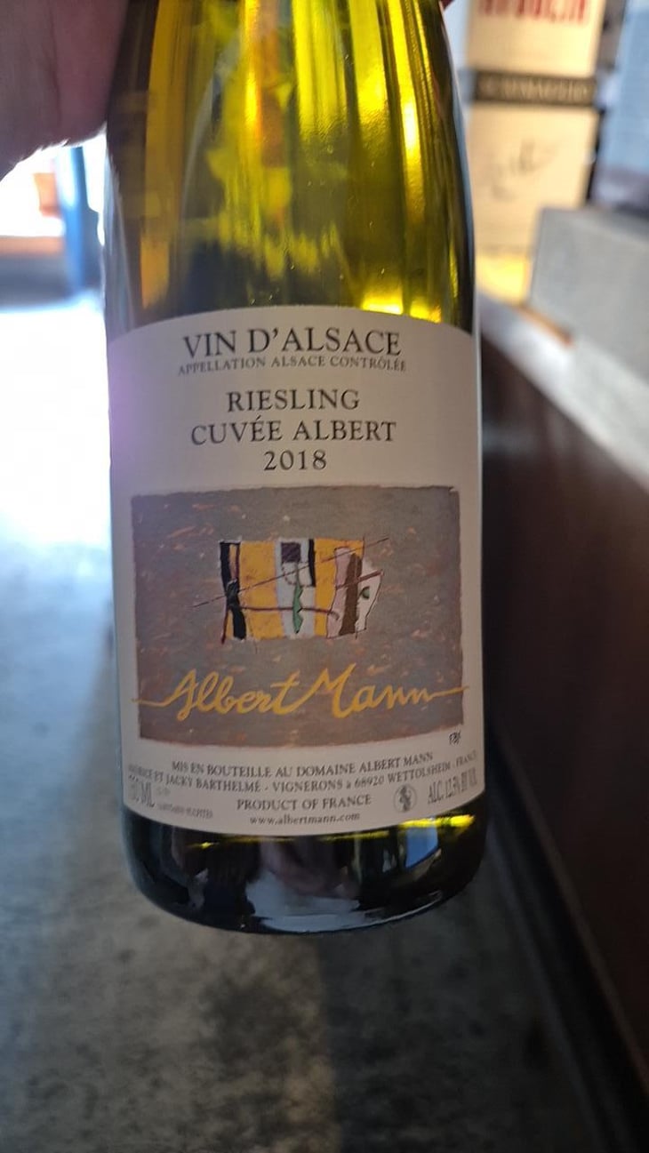 Riesling Cuvée Albert - Domaine Albert Mann - Famille Barthelmé 