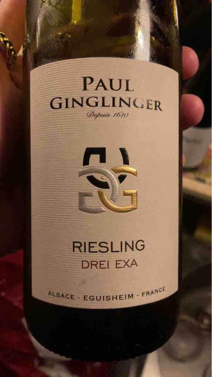 Riesling Drei Exa - Paul Ginglinger - Michel & Loreto Ginglinger -2019
