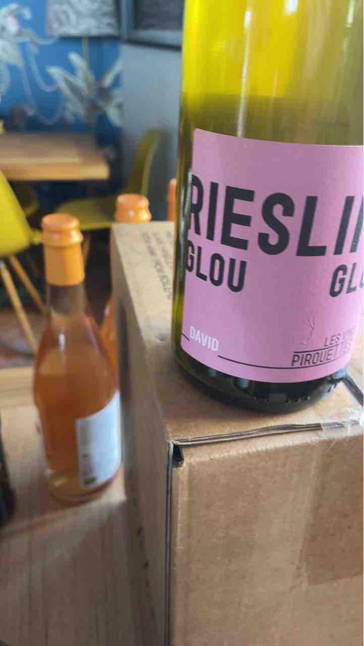 Riesling Glou Glou d'Hubert & Christian - Les Vins Pirouettes - Pierre Sanchez, Rémi Ségura & Xavier Couturier -2017