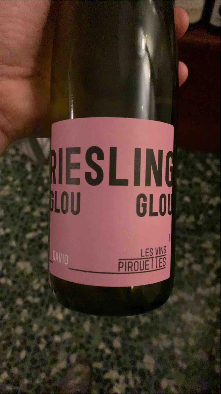 Riesling Glou Glou d'Hubert & Christian - Les Vins Pirouettes - Pierre Sanchez, Rémi Ségura & Xavier Couturier -2017