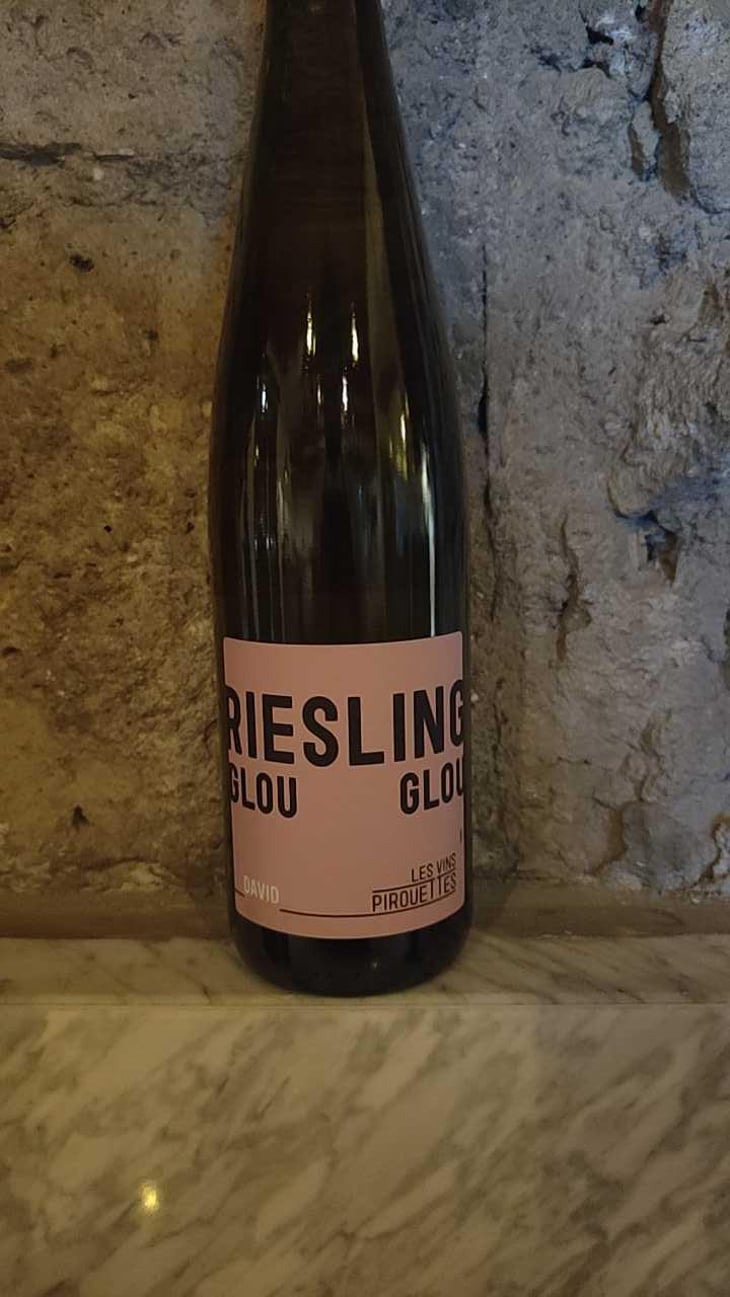 Riesling Glou Glou d'Hubert & Christian - Les Vins Pirouettes - Pierre Sanchez, Rémi Ségura & Xavier Couturier -2017