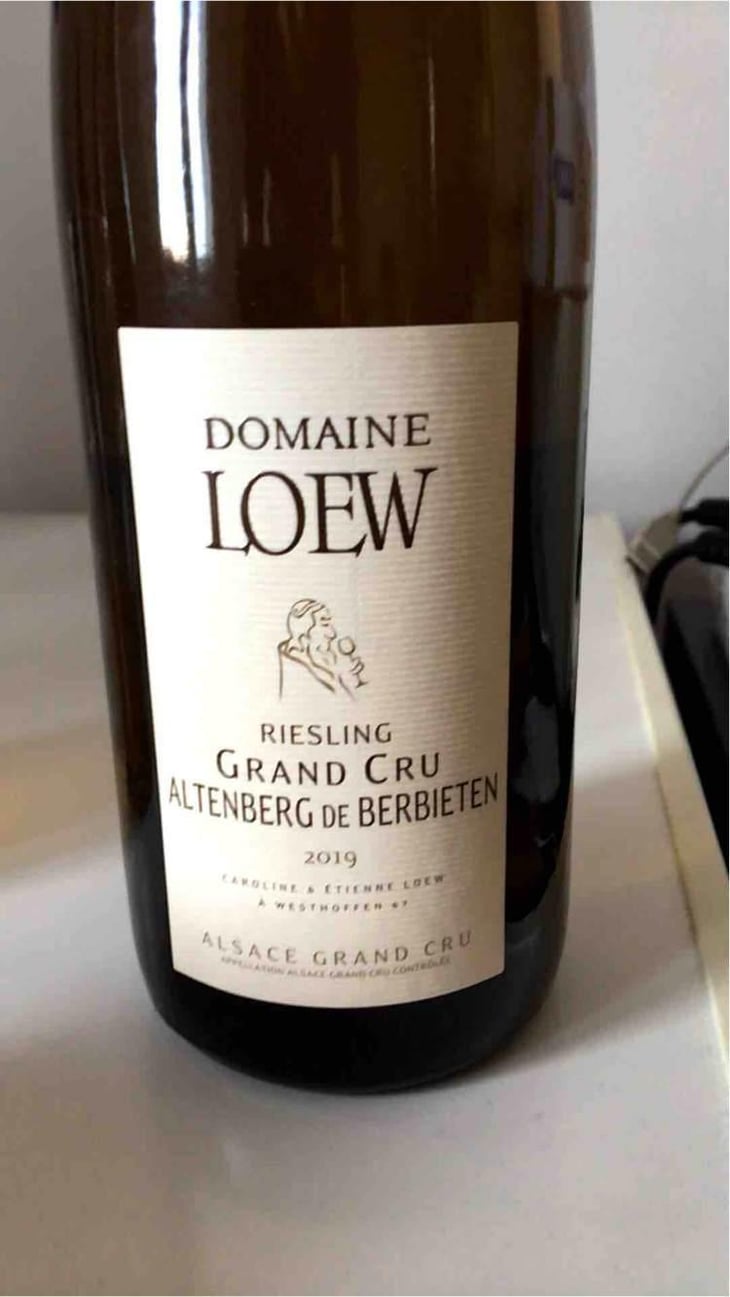 Rieslng Grand Cru Altenberg De Berbieten - Loew - Caroline & Etienne LOEW 