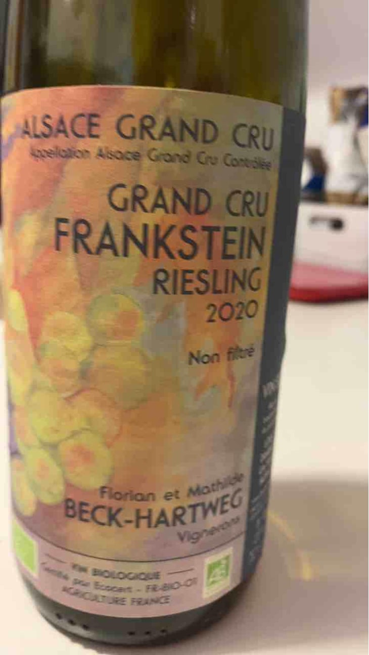 Riesling Grand Cru Frankstein - Florian & Mathilde Beck-Hartweg - Florian & Mathilde Beck-Hartweg 