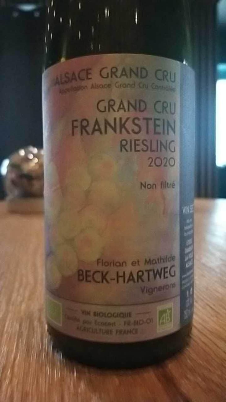 Riesling Grand Cru Frankstein - Florian & Mathilde Beck-Hartweg - Florian & Mathilde Beck-Hartweg 