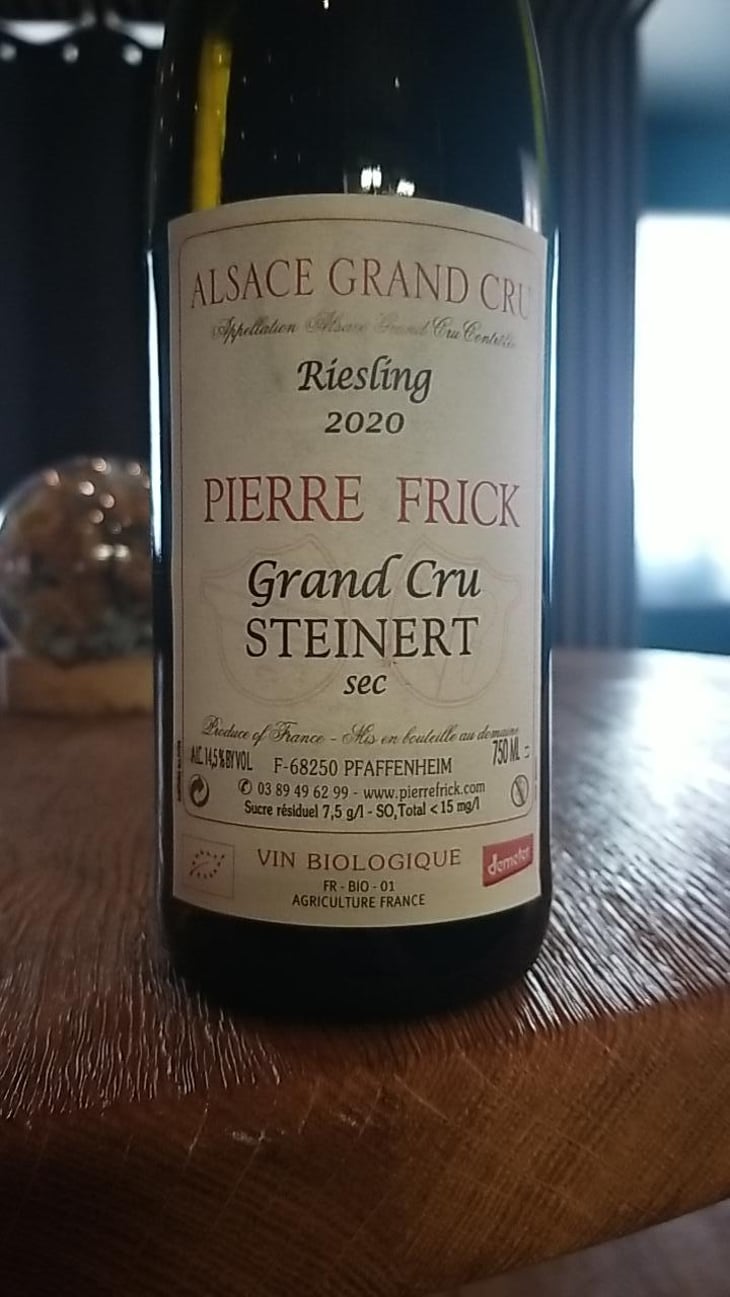 Gewurztraminer Macération Steinert - Domaine Pierre Frick - Jean-Pierre, Chantal et Thomas Frick 