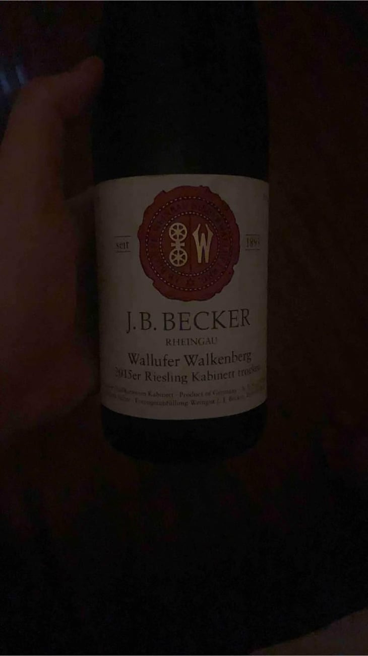 Riesling Kabinett Trocken Wallufer Walkenberg - J. B. Becker - Hans‑Josef Becker 