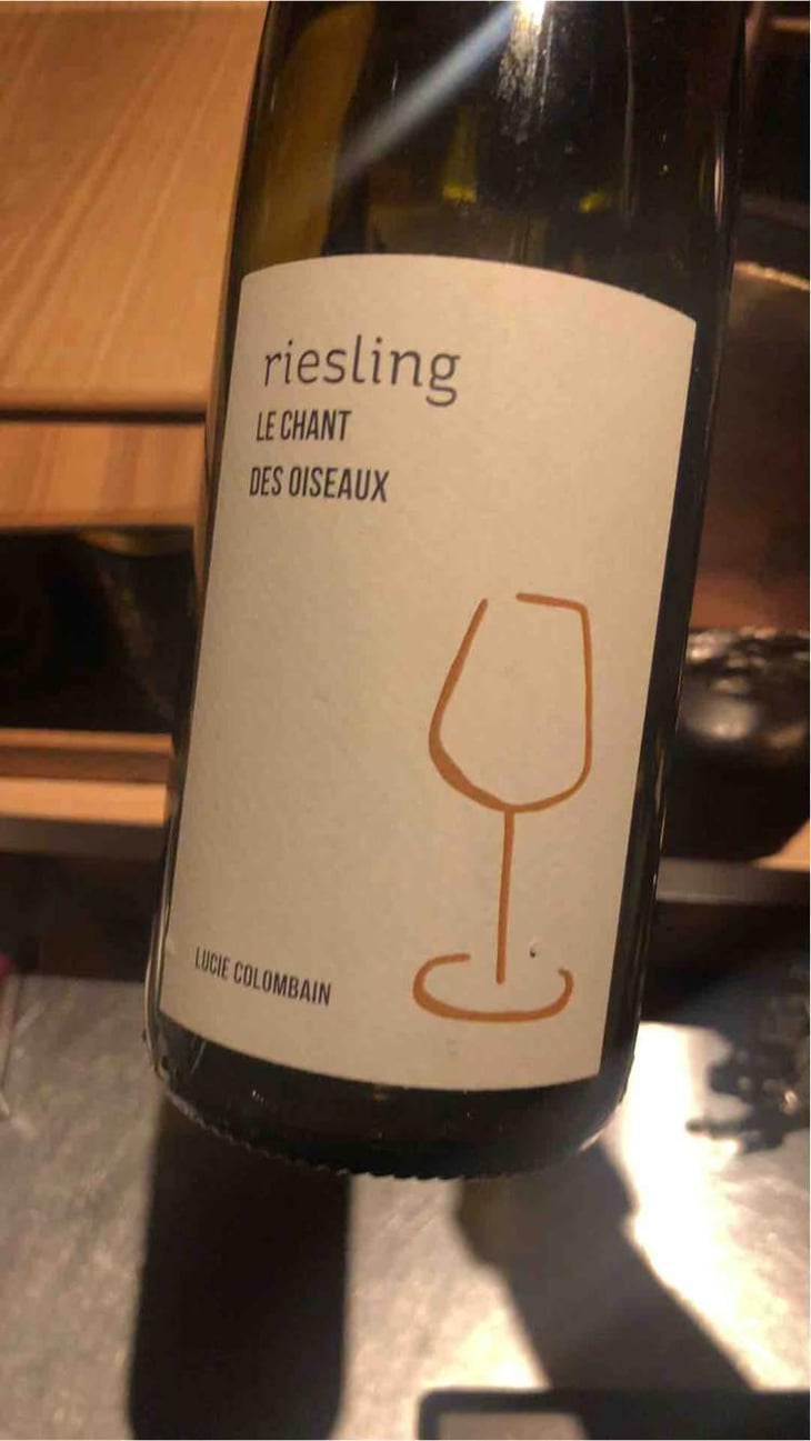 Riesling "Le Chant des Oiseaux" - Lucie Colombain - Eric , Jean & Marie Colombain 