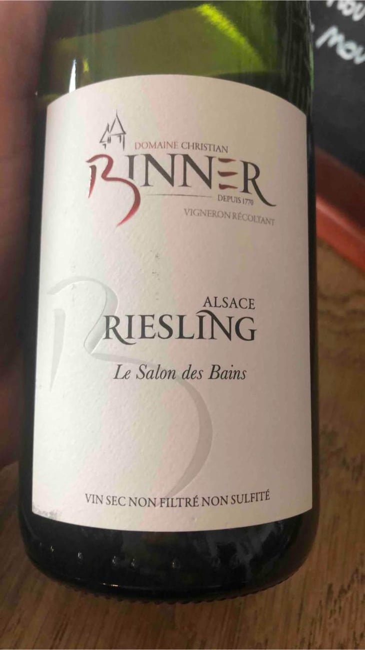 Riesling Les Salon des Bains - Domaine Christian Binner - Christian Binner et son équipe 