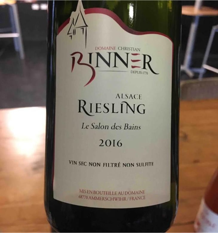 Riesling Les Salon des Bains - Domaine Christian Binner - Christian Binner et son équipe 