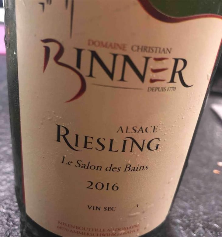 Riesling Les Salon des Bains - Domaine Christian Binner - Christian Binner et son équipe 
