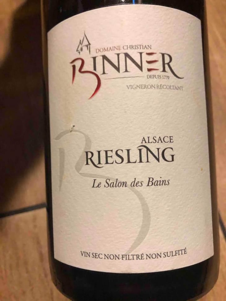 Riesling Les Salon des Bains - Domaine Christian Binner - Christian Binner et son équipe 