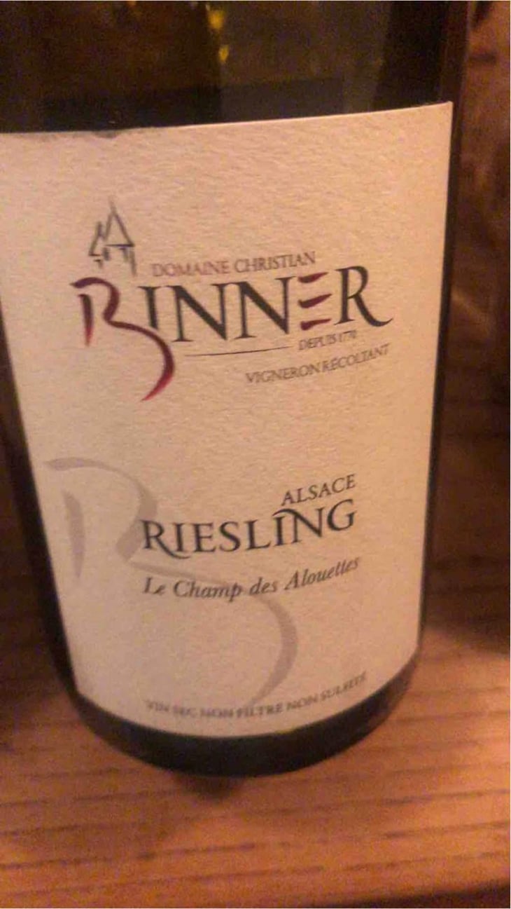 Riesling Les Salon des Bains - Domaine Christian Binner - Christian Binner et son équipe 