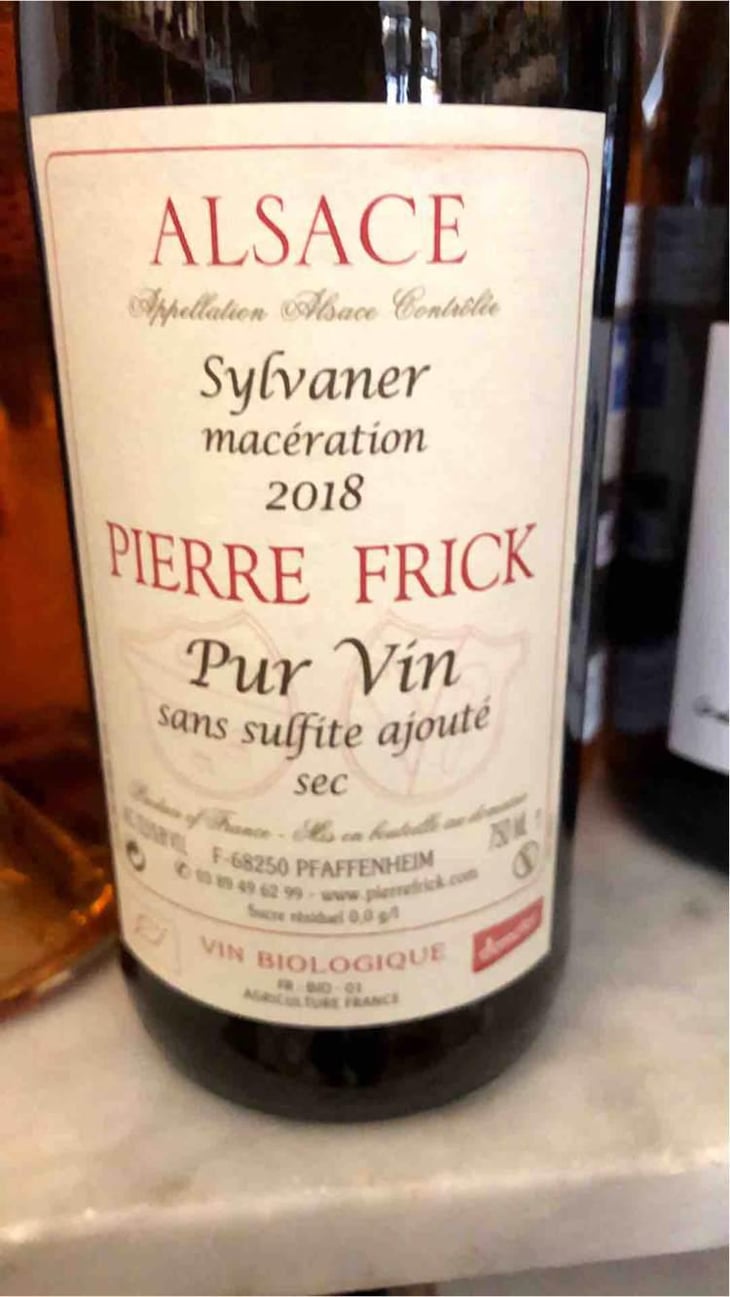 Riesling Macération - Domaine Pierre Frick - Jean-Pierre, Chantal et Thomas Frick 
