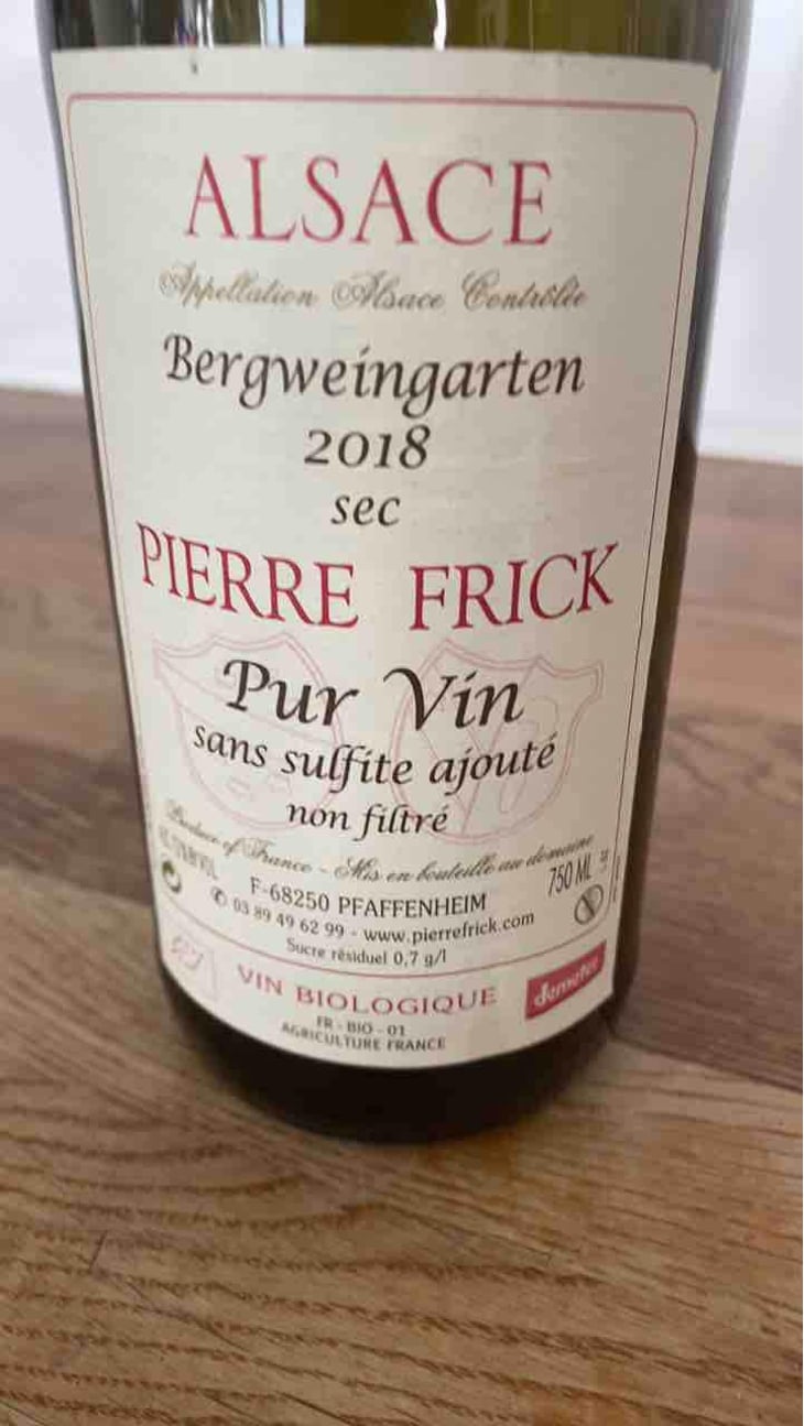 Riesling Macération - Domaine Pierre Frick - Jean-Pierre, Chantal et Thomas Frick 
