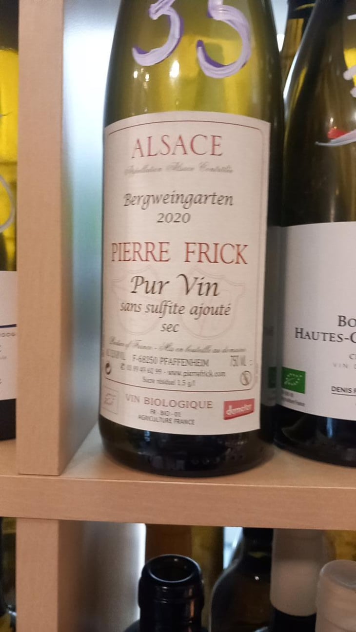 Riesling Macération - Domaine Pierre Frick - Jean-Pierre, Chantal et Thomas Frick 