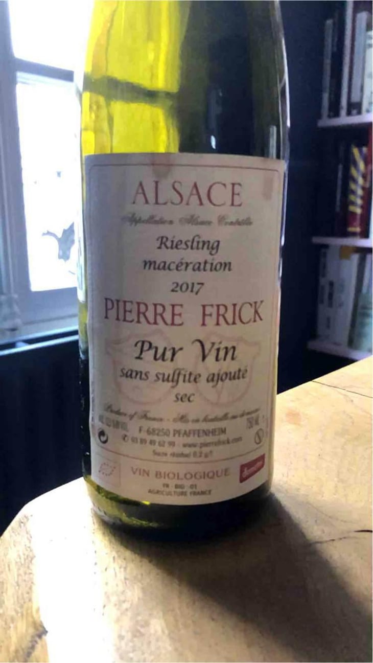 Riesling Macération - Domaine Pierre Frick - Jean-Pierre, Chantal et Thomas Frick 