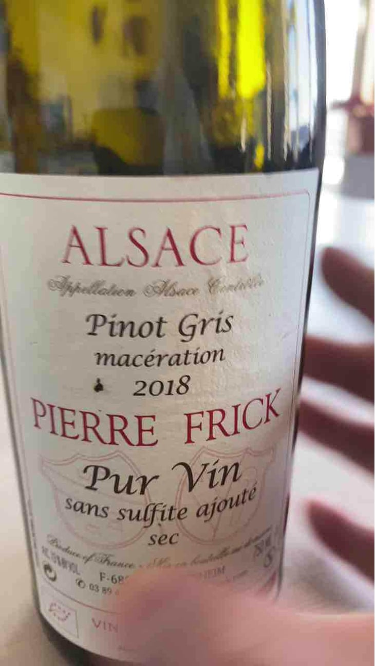 Riesling Macération - Domaine Pierre Frick - Jean-Pierre, Chantal et Thomas Frick 